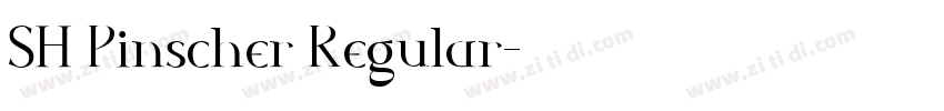 SH Pinscher Regular字体转换